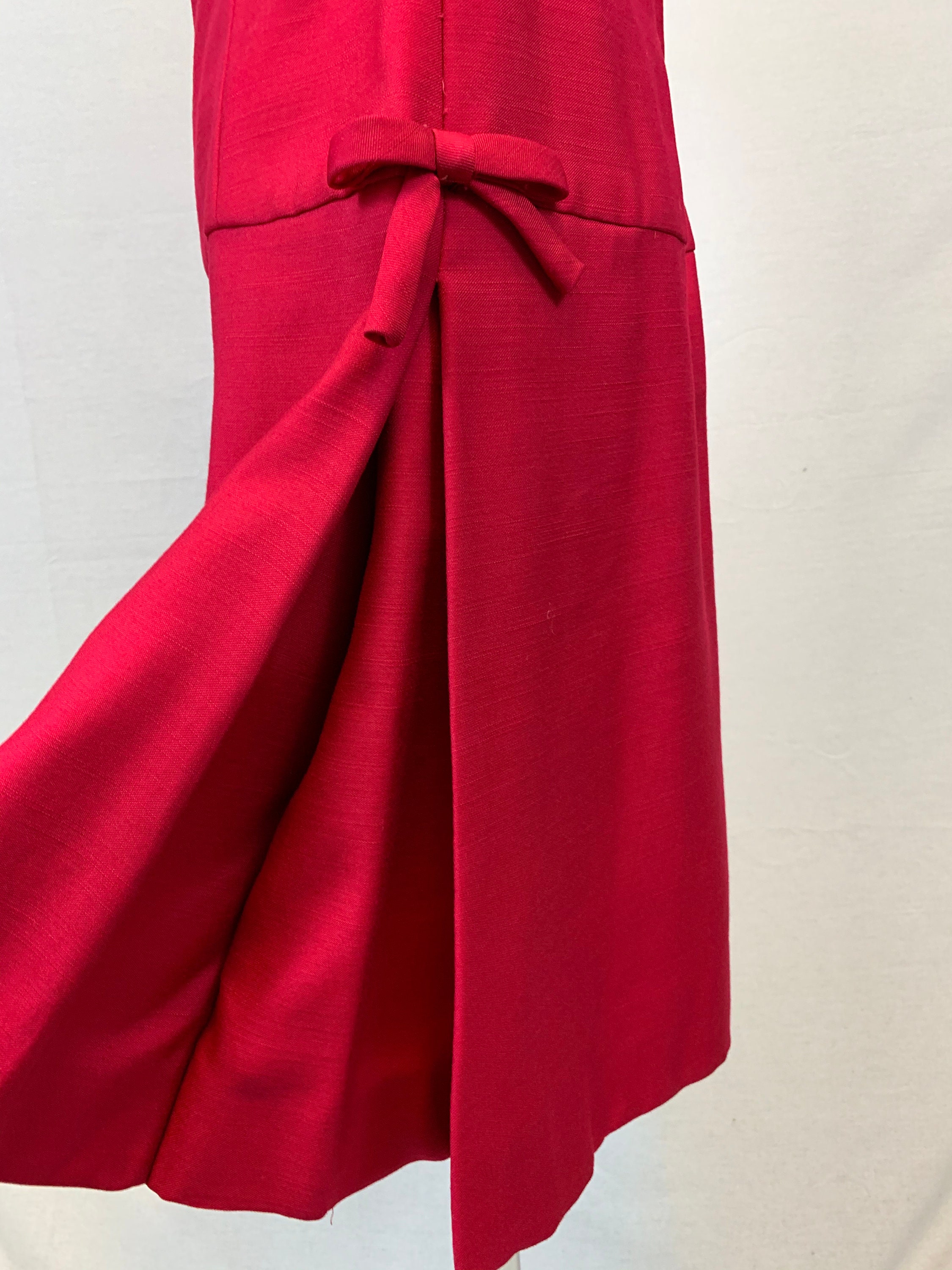 2 Piece 60's mod silk dress jacket combo Etsy