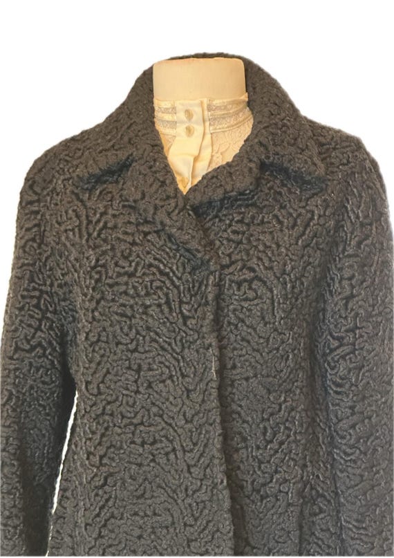 Faux Fur curly lamb coat