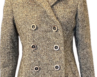Tweed Double Breasted Peacoat