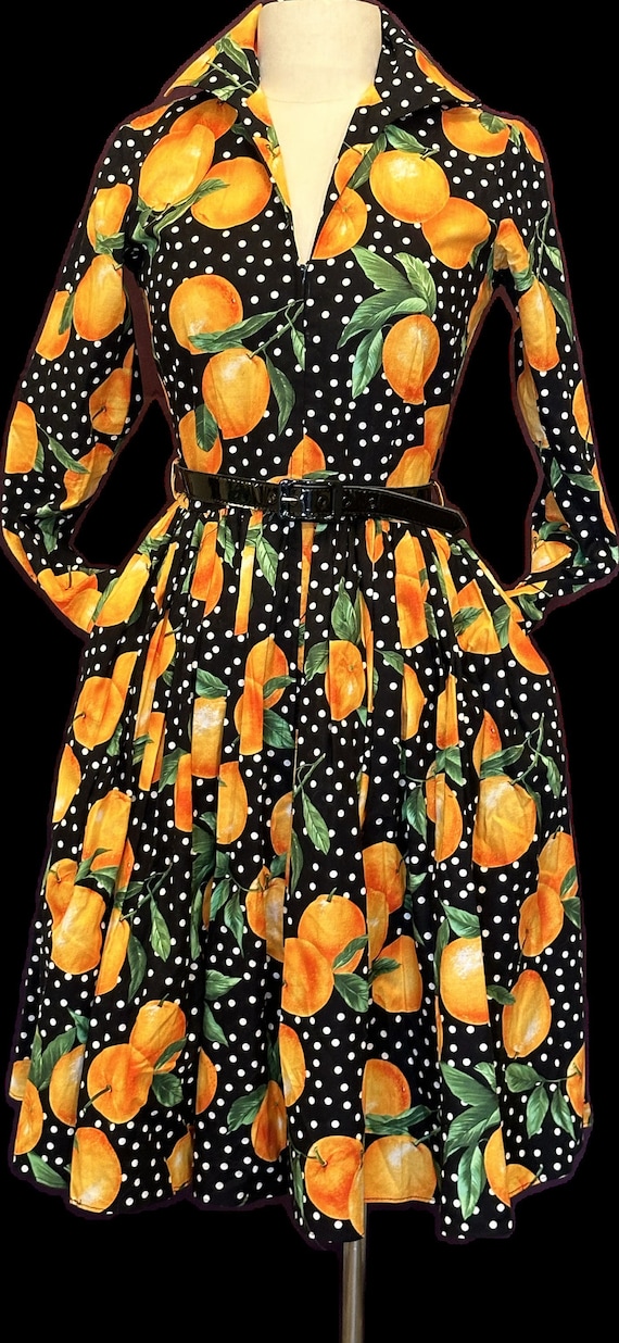 Bernie Dexter Oranges 50’s dress.