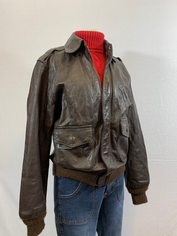 A-2 Leather Bomber Flight Jacket