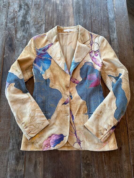 Designer Leather and Denim jacket