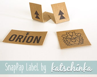 SnapPap Label Orion Löwe (4 Stück), SnapPap Etiketten