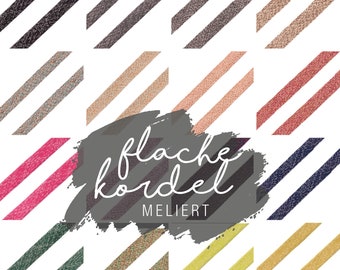 Flachkordel meliert / Hoodieband / Kordel 20 mm diverse Farben / Kordel Flach