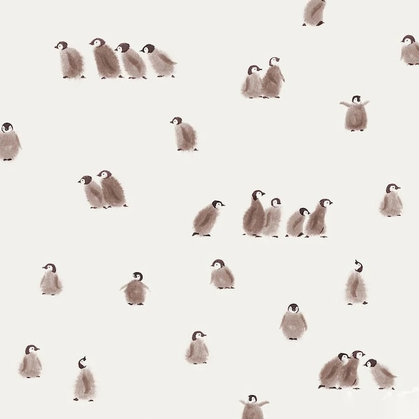 Jersey Pinguine, Pinguin Gang //  Baumwolljersey Meterware