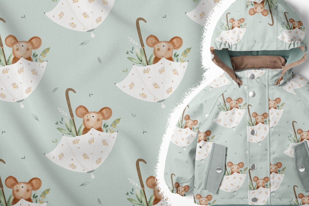 Softshell Maus Auf Reisen // Softshellstoffe Meterware // Katschinka - Main Image