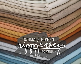 Soft Ribstrick Jersey Ökotext Gerippte Baumwolle Meterware Stoff Kinder Babykleidung Dehnbar DIY Selbst Nähen Bekleidung Erwachsene