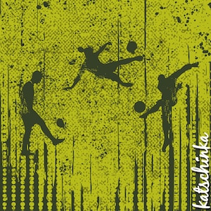 Bio Sommersweat Passion Football Team // Fußballstoff, Fußball Stoff, Sportstoff // Katschinka