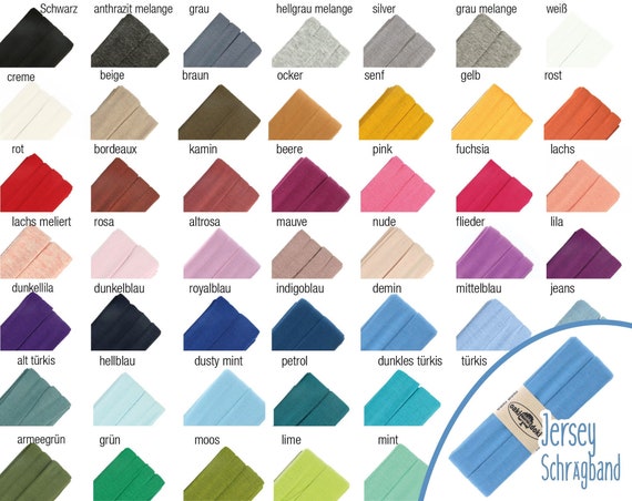 19 Mm SATIN SCHRÄGBAND – Verschiedene Farben & Längen (schneller Versand!)