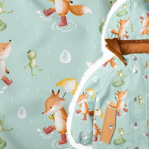 Softshell - Fuchs und Frosch //  Softshellstoffe Meterware // Katschinka