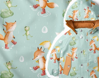 Softshell - Fuchs und Frosch //  Softshellstoffe Meterware // Katschinka