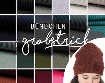 Grobstrick Bündchen im Schlauch verschiedene Farben // Hipster // Heavy Rib - Bündchen ab 0,25 m
