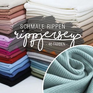 Soft Ribstrick Jersey Ökotext Gerippte Baumwolle Meterware Stoff Kinder Babykleidung Dehnbar DIY Selbst Nähen Bekleidung Erwachsene