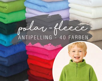 Polarfleece Stoff Antipilling Meterware, Kuschelfleece in vielen Farben, Polyesterfleece, Winterstoff, Fleecestoff zum Nähen