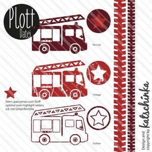 Feuerwehr - Plottdatei zum selber plotten