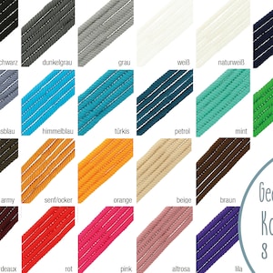 Kordel 8 mm diverse Farben /gedrehte Kordel / Band / Schnur Turnbeutel