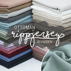 Rippjersey Ottoman Baumwolle Cordjersey Rippstrick Meterware Dehnbarer Stoff DIY Kleidung Selbst Nähen Supplies Mode Näher Kinderbekleidung