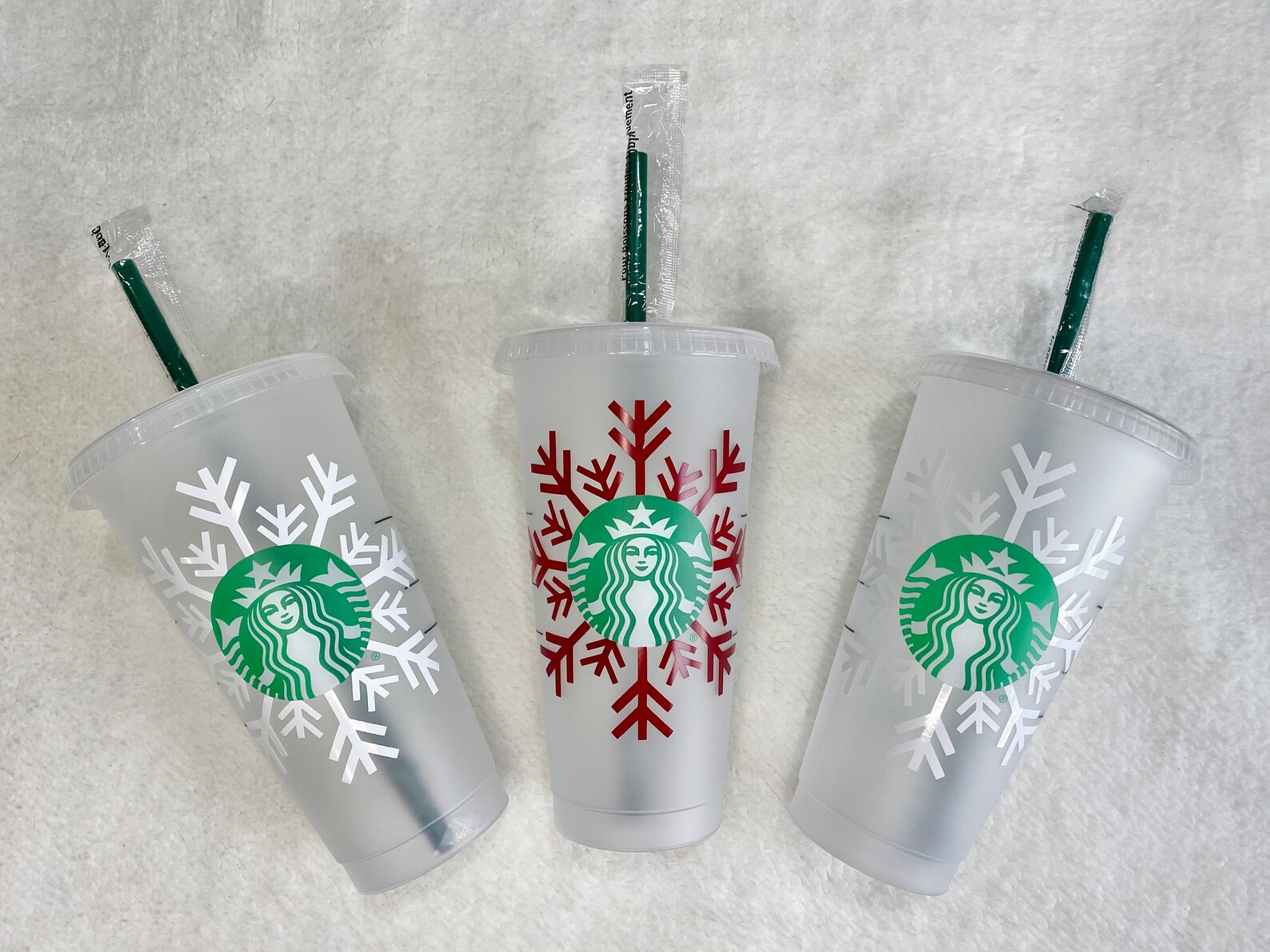 Starbucks Winter Snowflake Reusable Cup Etsy