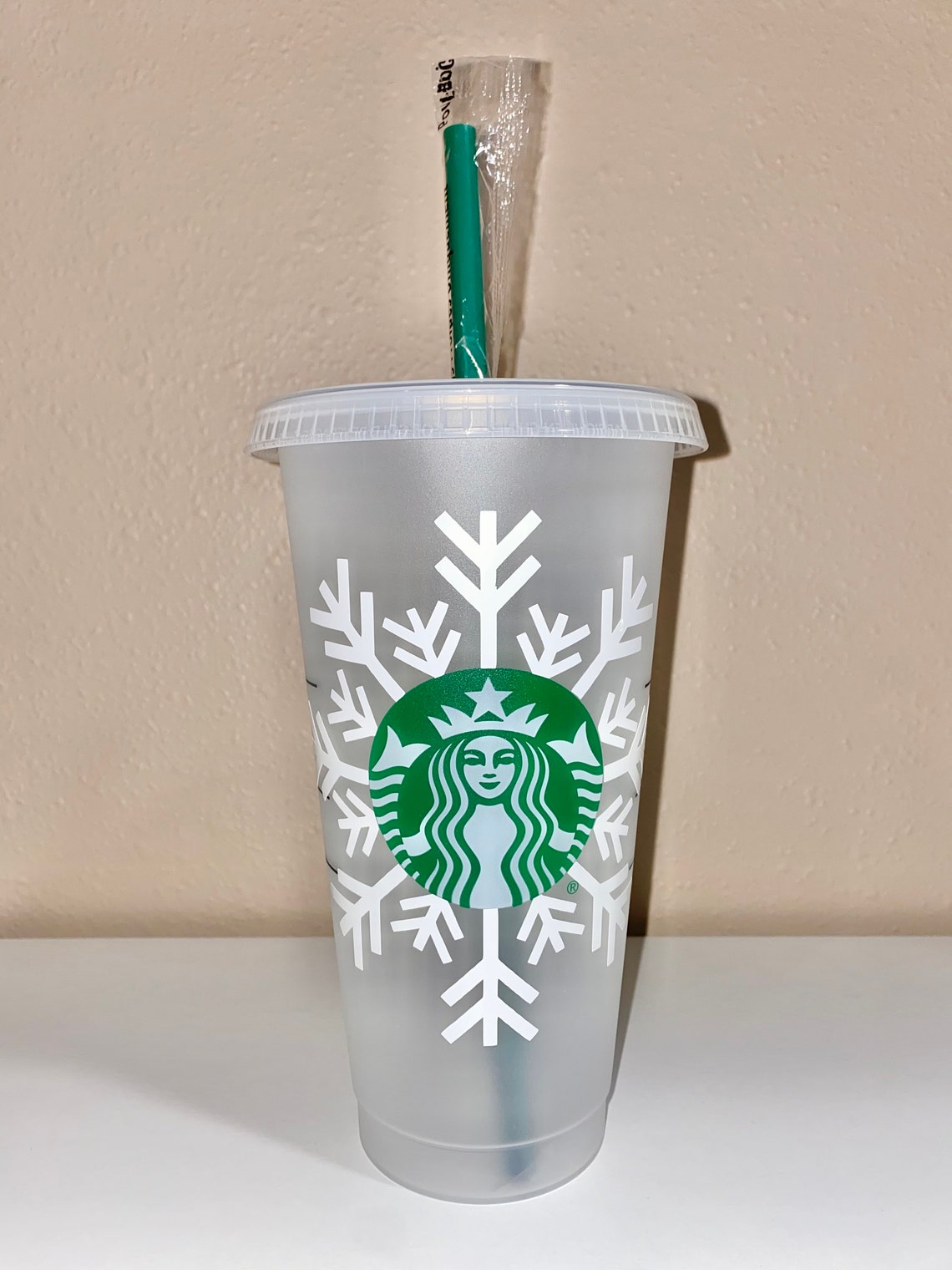 Starbucks Winter Snowflake Reusable Cup Etsy