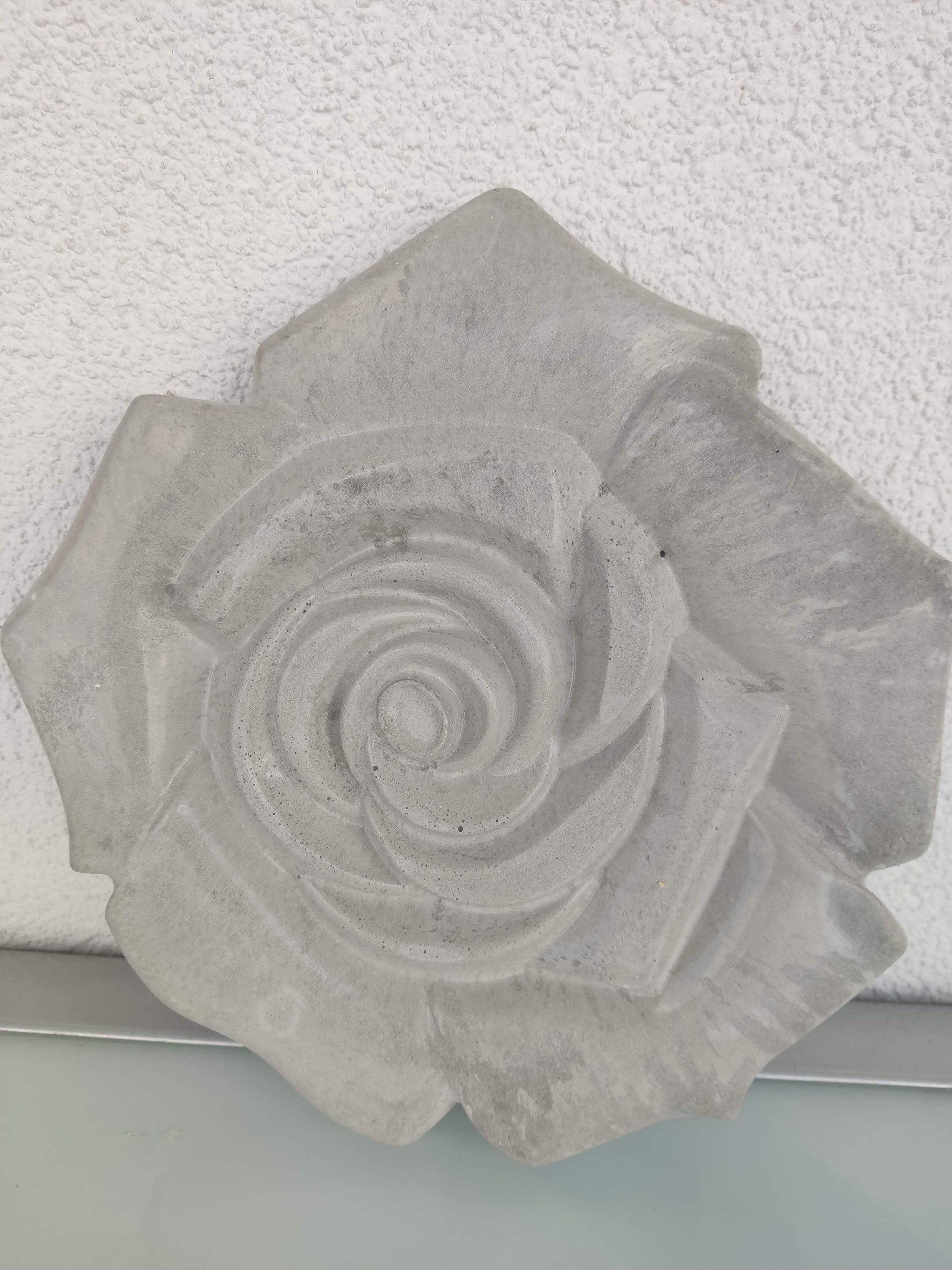 Rose blossom made of concrete Etsy
