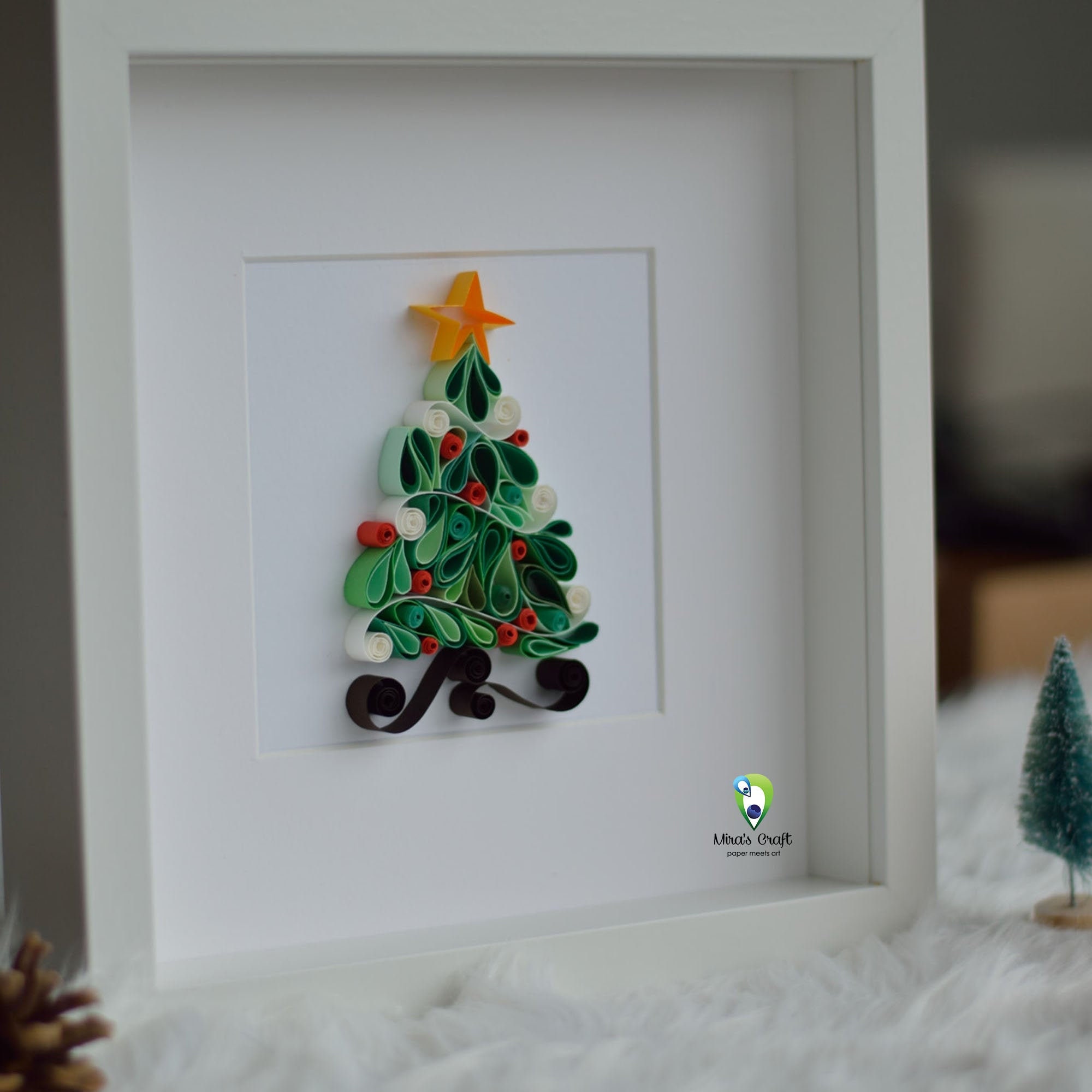 Origami Christmas Tree Wall HangingChristmas Tree Door Hanger QuiltChristmas Tree Wall Decor3 D Christmas Tree Wall ArtTree Door Hanging