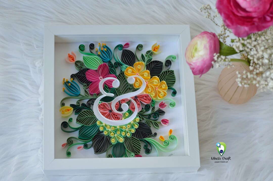 Ampersand Quilled Sign & Sign Paper Logo Design Ampersand Etsy