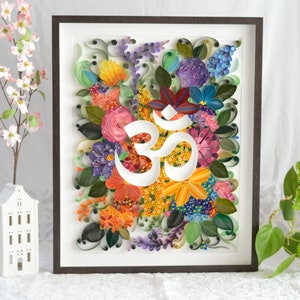 Decorazioni Om, decorazioni per la casa, decorazioni murali Om, decorazioni per la sala fitness, simbolo Aum, arte spirituale, regalo per insegnanti di yoga, arte murale sacrale, arte della meditazione, arte yoga,