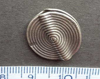 Silver disc 925 sterling silver 19 mm 1 piece