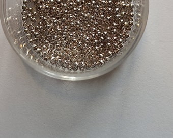 Entretoise argent 925 bille 2,2 mm diamètre 250 pièces = 28,00