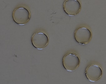 925 silver ring soldered 12 x 2 mm diameter 1 unit 4 pieces 9,00