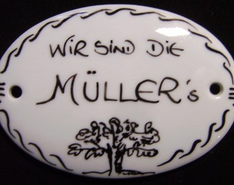 Türschild    -XS-  120 x 90 mm "BAUM"