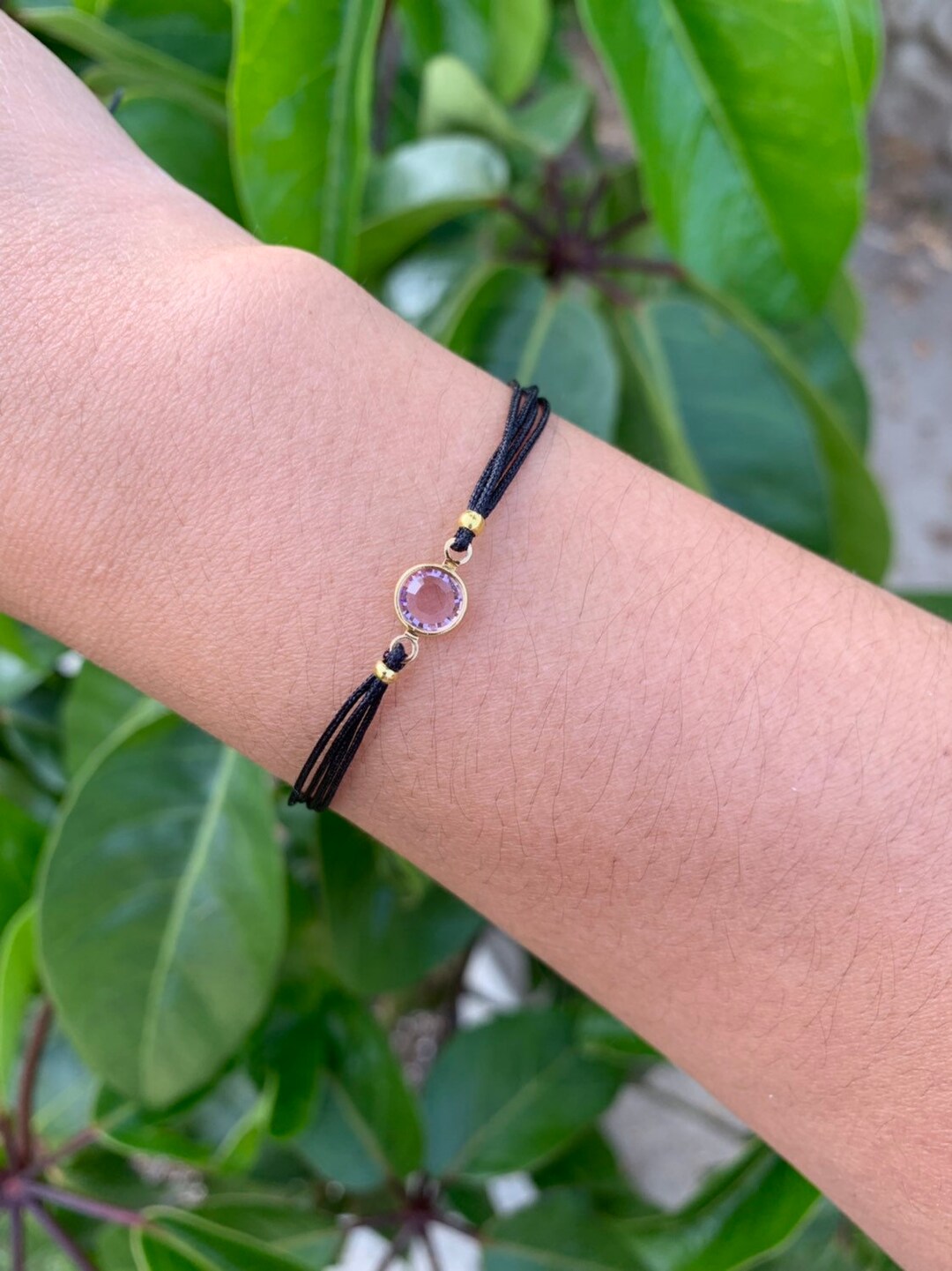 Swarovski Birthstone 4 String Bracelet Gemstone Bracelet Etsy