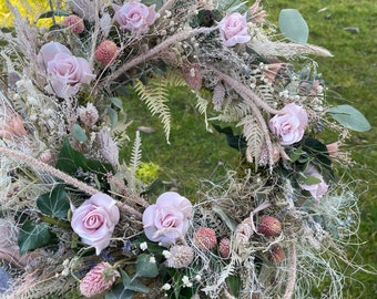 Türkranz Frühling Trockenblumen