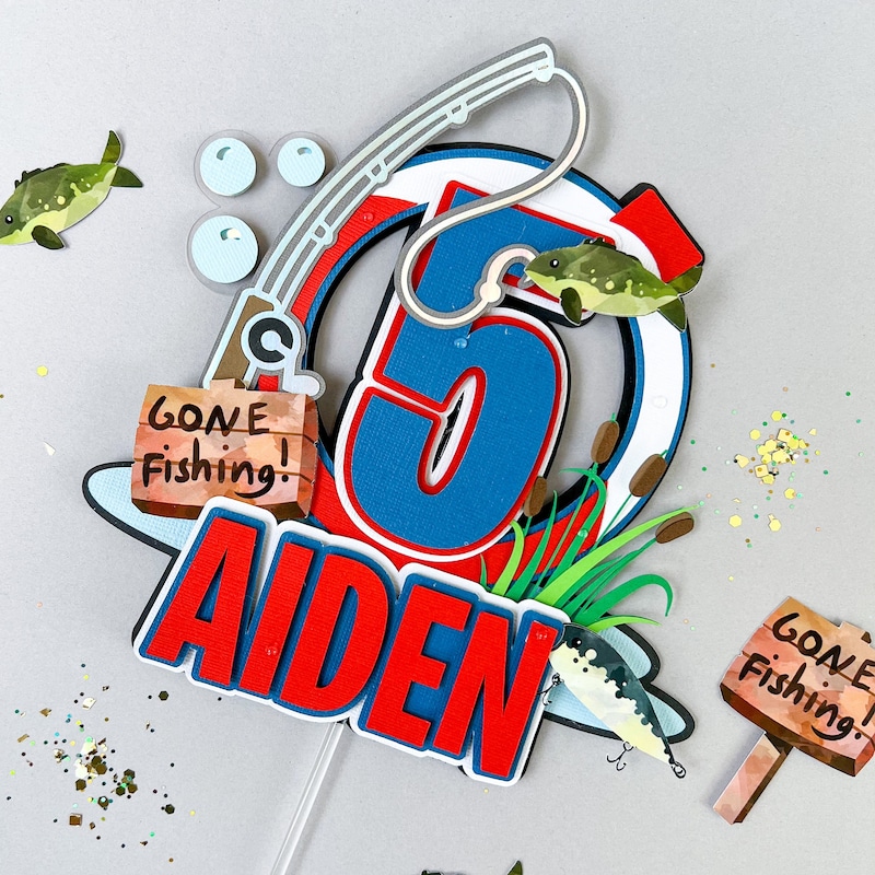 Fish Cake Topper Etsy