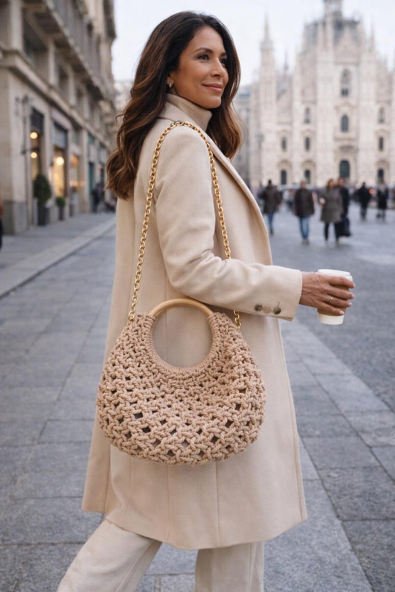 Macrame Bag Tutorial - DIY English/Italiano (Digital Download) Mila Ring Bag from Milan image 7