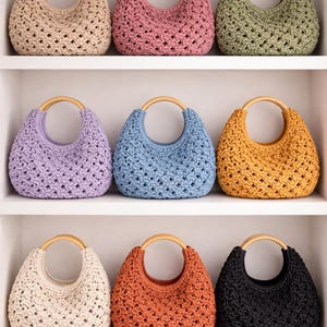 Macrame Bag Tutorial - DIY English/Italiano  (Digital Download) Mila Ring Bag from Milan