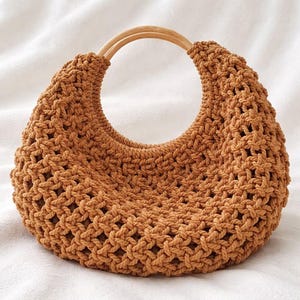 Macrame Bag Tutorial - DIY English/Italiano (Digital Download) Mila Ring Bag from Milan image 12