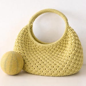 Large Macrame Bag Tutorial - DIY English  (Digital Download) Mega Mila Ring Bag from Milan