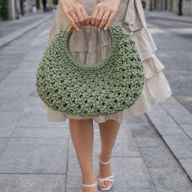 Macrame Bag Tutorial - DIY English/Italiano (Digital Download) Mila Ring Bag from Milan image 5