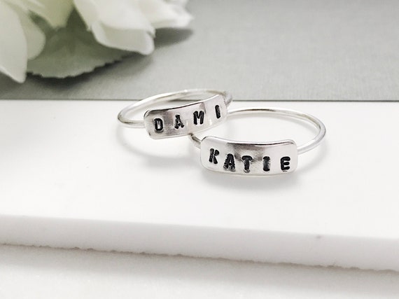 Name thumb ring discount