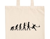 JUNIWORDS Pastel Jute Bag quot evolution tennis quot -100 made in Germany