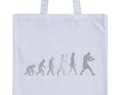 JUNIWORDS Pastel Jute Bag quot evolution box quot -100 made in Germany