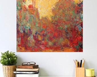 Claude Monet Das Haus in den Rosen Wall Art Poster Print