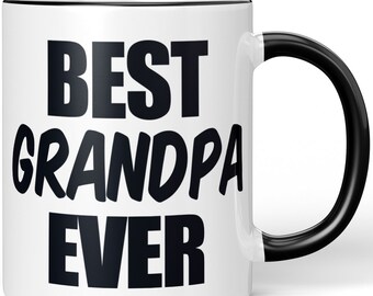 JUNIWORDS Tasse "Best GRANDPA ever" - 100 % Made in Germany