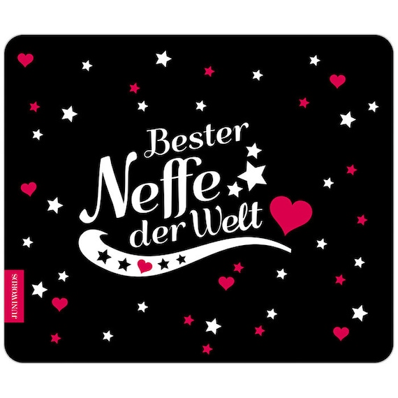 JUNIWORDS Mauspad Mousepad /"Beste Tante/" ver Motive Geburtstag Geschenk X-Mas