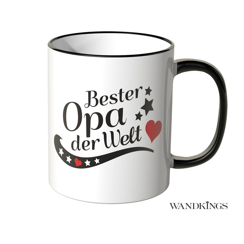 WANDKINGS Tasse Bester Opa der Welt 100 % Made in Germany Bild 1