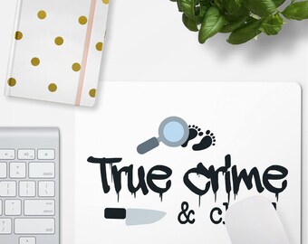 JUNIWORDS Mousepad "True crime & chill" - 100 % Made in Germany