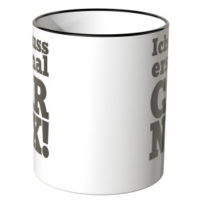 WANDKINGS Tasse, Spruch Ich muss erstmal GAR NIX 100 % Made in Germany Bild 2