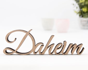 KLEINLAUT wooden lettering "Daheim" 3D lettering - 100% Made in Germany