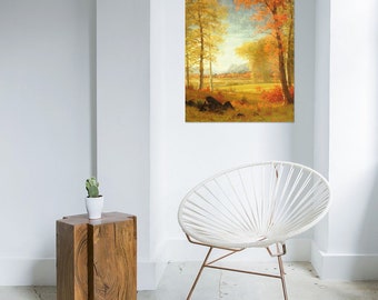 JUNIWORDS Künstler Poster "Albert Bierstadt: Herbst in Oneida County, New York" - 100 % Made in Germany